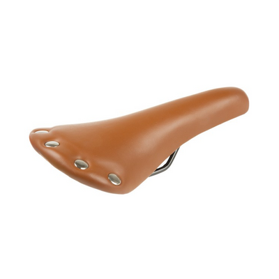M-Wave Saddle marrón. imitación de cuero. 278 x 153 mm, (embalaje de taller)