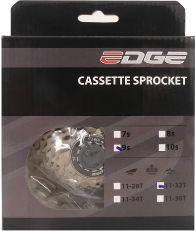 Edge Cassette 9 speed CS-M5009 11-32T zilver