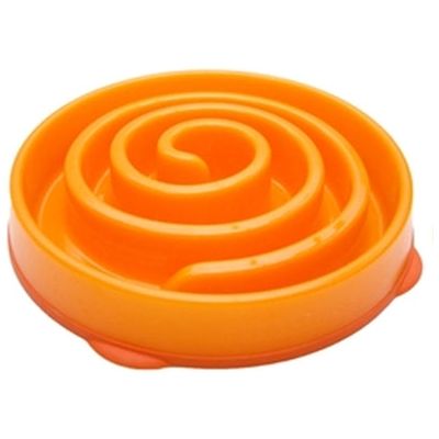 Imp Slo-bowl feeder mini coral spiraal oranje