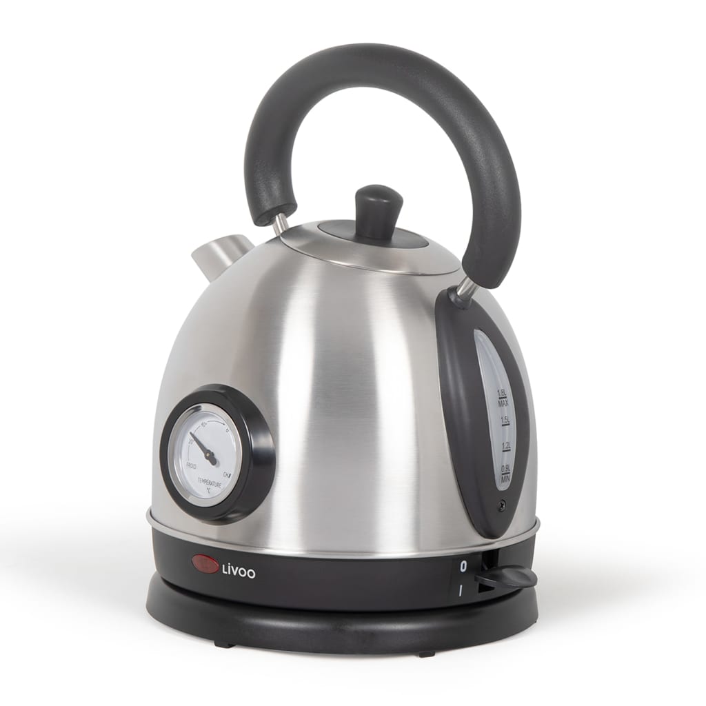Livoo Livoo Fluitketel met temperatuurregeling 1,8 L 1800 W zilverkleurig
