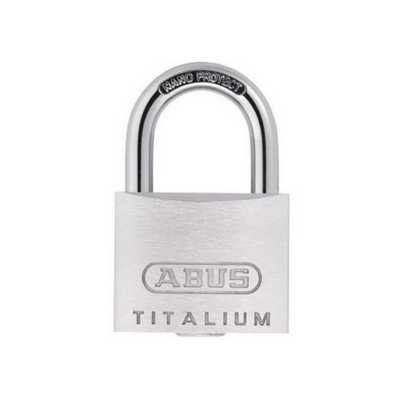 ABUS LADLOCK TITALIM 64Ti 50 - 50mm, grigio, blocco chiave, 7 cm