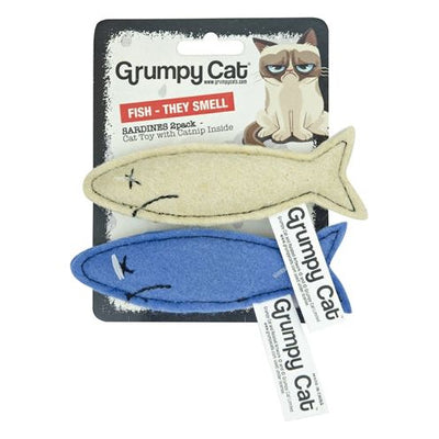 Grumpy cat Sardines met catnip