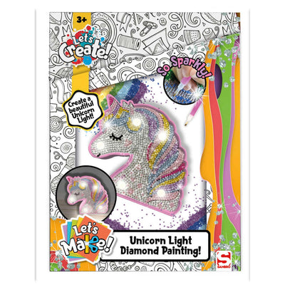 Lampada unicorno di diamond art