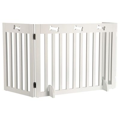 Trixie Close Fence White 3 pannelli