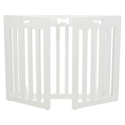 Trixie Close Fence White 3 pannelli