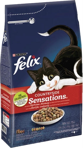 Felix Dry Countryside Sensations Runt Chicken Vegetables