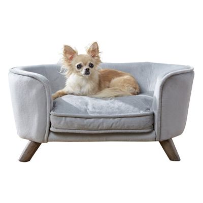 Enchanted pet Enchanted hondenmand sofa romy grijs