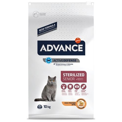 Advance Cat sterilized sensitive senior 10+