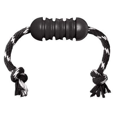 Kong Extreme Dental con cuerda de blanco negro