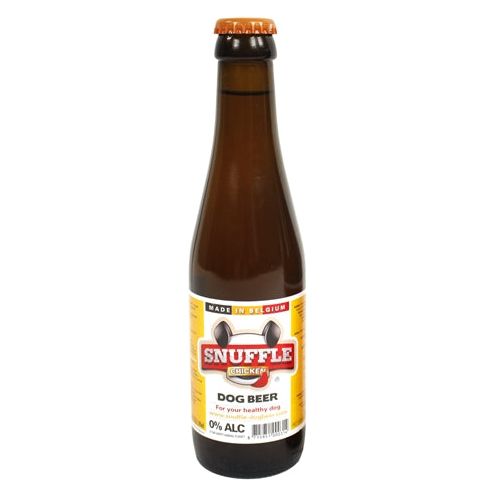 Snuffle Dog Beer Sabor de pollo en botella de vidrio