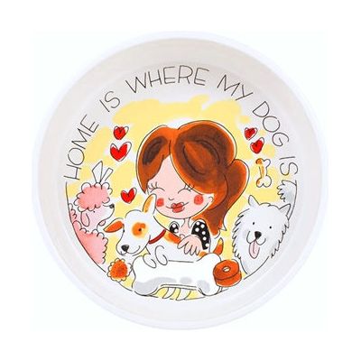 Blond amsterdam Voerbak hond home is where my dog is