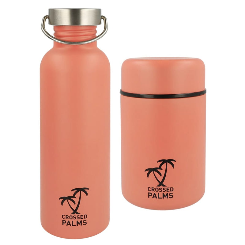 Crossed Palms Crossed Palms Drinkfles en voedelcontainerset