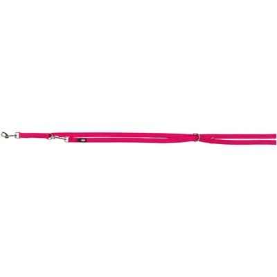 Trixie Dog Leash Premium fucsia ajustable de doble puntada