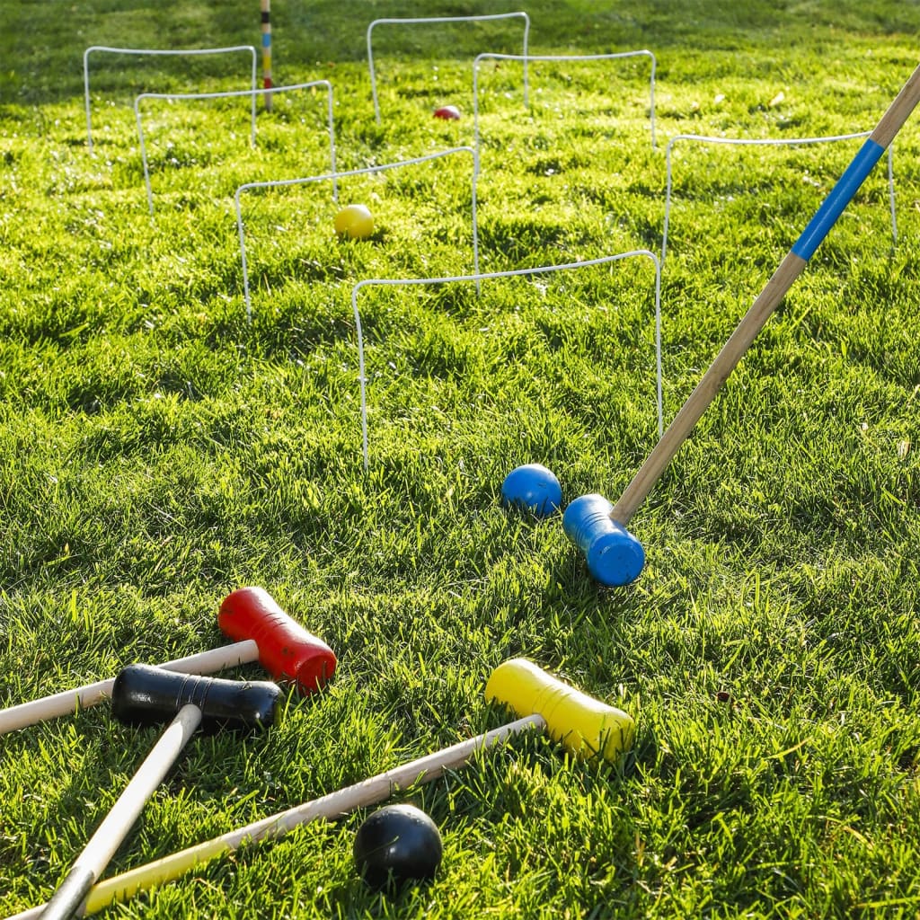 Ciao ciao a 18 pezzi Croquet Game 4 giocatori Wood