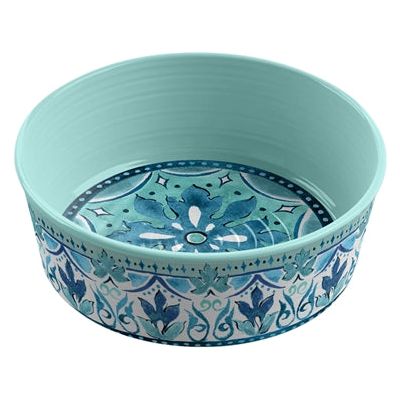 Tarhong Food Bowl Cane Dog Gibilterra Melamina Blu