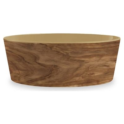 Tarhong Food Bowl Dog Olive Melamine Woodprint Color de arena