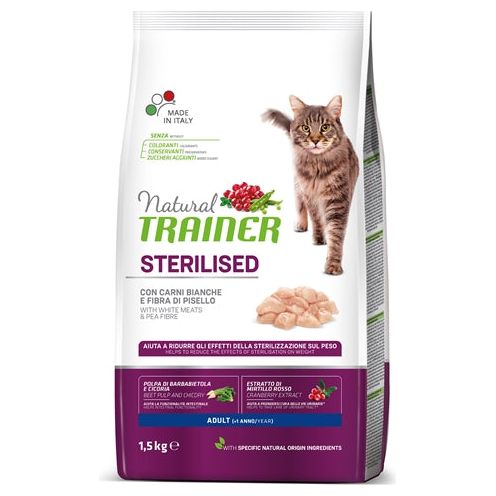 Natural trainer Cat sterilised white meat