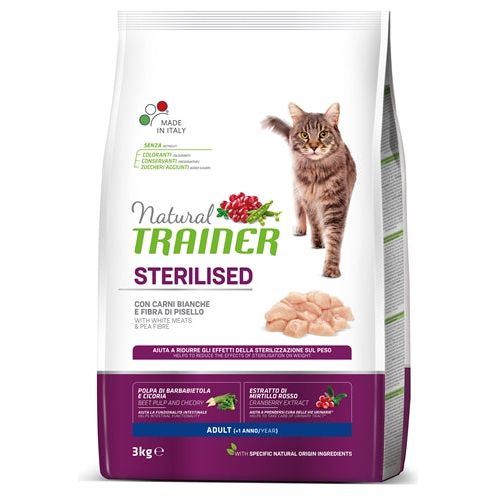 Entrenador natural Cat carne esterilizada