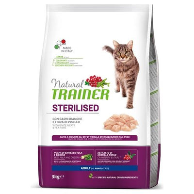 Natural trainer Cat sterilised white meat