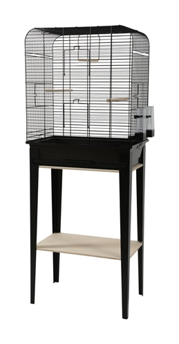 Zolux Bird Cage Chic loft con muebles negros