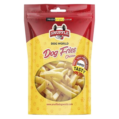 Pollo de papas fritas para perros