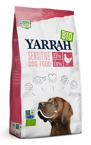 Yarrah Dog blocchi biologici di pollo sensibile senza zucchero aggiunto