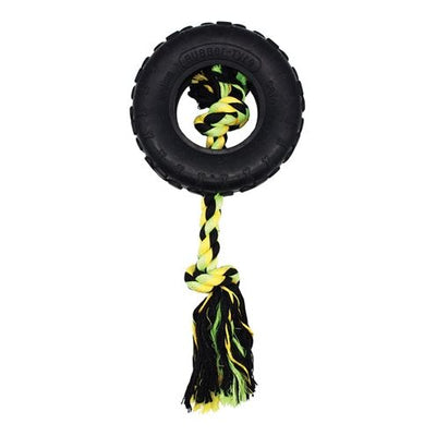 Happy pet Grrrelli tyre tugger zwart groen