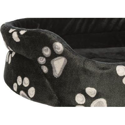 Trixie Hondenmand jimmy ovaal zwart met pootprint