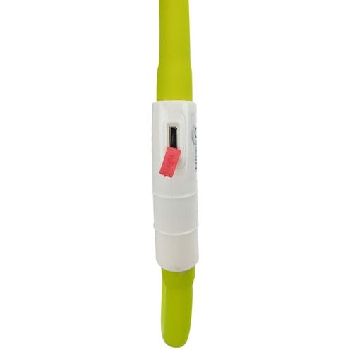 Trixie Collar USB Silicone Luminous Green ricaricabile