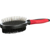 Trixie pincel cubierta de doble lado cabello un plástico rojo negro