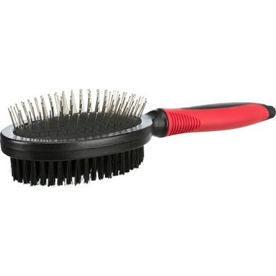 Trixie Brush a doppio copertina i capelli con copertina sottoposti a plastica rossa nera