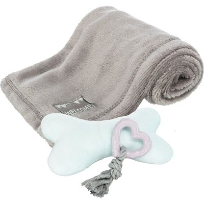 Trixie Junior Puppy Set Pleece Blanket and Toys