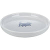 Trixie Food Bowl Bin Flat y ancho de gato gris