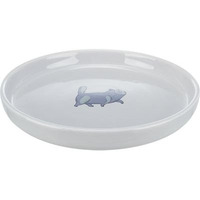 Trixie Food Bowl Bin Flat y ancho de gato gris