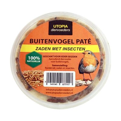 Utopía vogelpate con semillas e insectos