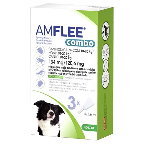 KRKA AMFLEE Spot combinato sul cane