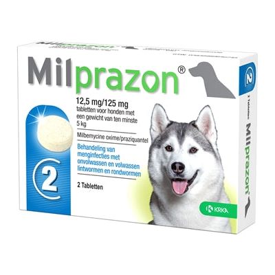 Dog tablet worming krka milprazon