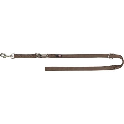Trixie Dog Leash Regolabile premium a due strati marrone
