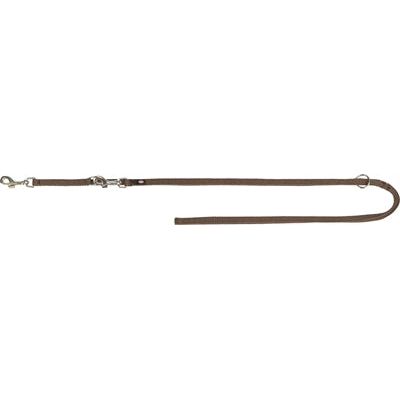 Trixie Dog Leash Regolabile premium a due strati marrone
