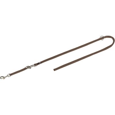 Trixie Dog Leash Regolabile premium a due strati marrone