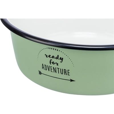 Trixie Food Bowl Bere Box Box smalto in acciaio inossidabile verde