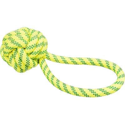 Trixie Aquatoy Rope con palla galleggiante in poliestere giallo verde