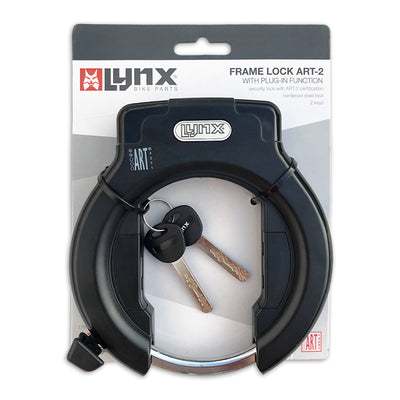 Lynx Art 2 Ring Block - Garanzia di sicurezza - acciaio terminato - compresa la catena di insert - 2 tasti - dispositivi di fissaggio