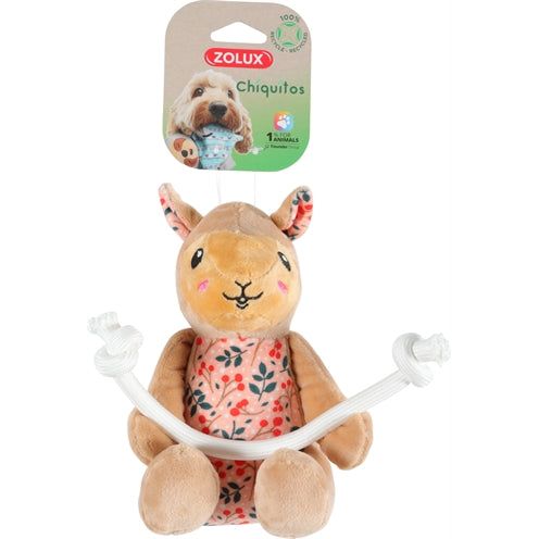 Zolux Chiquitos Plush Lama con cuerda reciclada