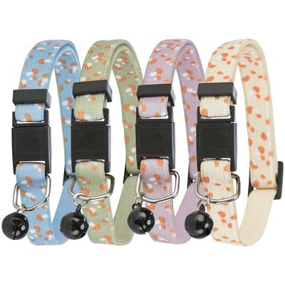 Trixie Collar Cat Mushroom Elastich Assorti