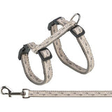 Trixie Kattentuig met riem grijs beige - afbeelding 1