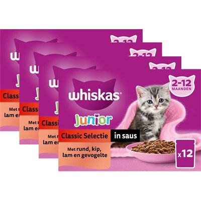 Whiskas Multipack Pouch Selection Selection Meat en salsa