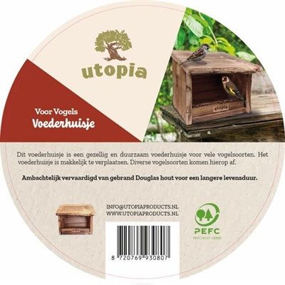 Utopia Vogel Feeding House Bruciato Douglas Wood