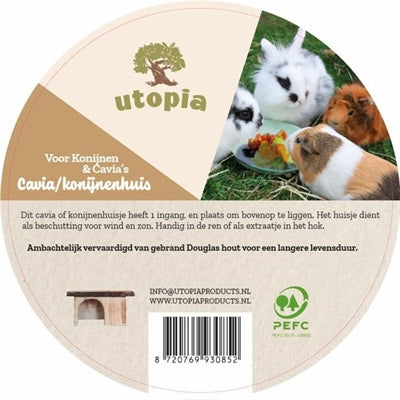 Utopia Gadiahuis Casa di coniglio bruciata Douglas Hout