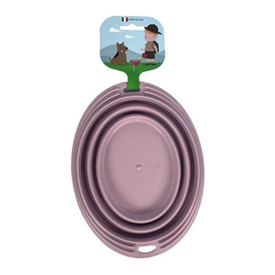 Happy Pet Mad About Pets Food Bowl bere bidone pieghevole blush rosa
